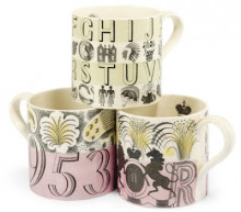 Репродукция картины "three mugs designed for wedgwood" художника "равилиус эрик"