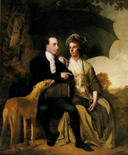 Копия картины "thomas gisborne and his wife mary" художника "райт джозеф"