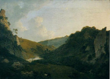 Копия картины "view in dovedale" художника "райт джозеф"