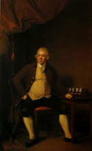 Репродукция картины "sir richard arkwright" художника "райт джозеф"