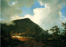 Картина "landscape near bedgellert" художника "райт джозеф"