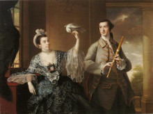 Картина "mr. and mrs. william chase" художника "райт джозеф"