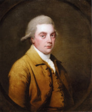 Картина "portrait of a gentleman" художника "райт джозеф"