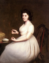Копия картины "portrait of mrs.abney" художника "райт джозеф"