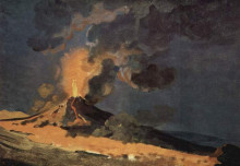 Картина "the eruption of vesuvius" художника "райт джозеф"