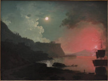 Картина "vesuvius from posillipo" художника "райт джозеф"