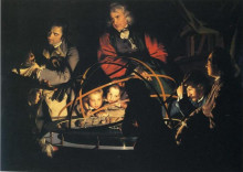 Копия картины "the orrery" художника "райт джозеф"