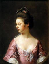 Копия картины "portrait of mrs catherine swindell" художника "райт джозеф"