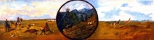 Картина "western scene" художника "рассел чарльз марион"