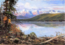 Картина "lake mcdonald" художника "рассел чарльз марион"