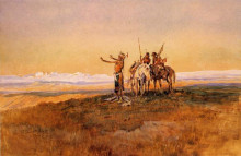 Копия картины "invocation to the sun" художника "рассел чарльз марион"