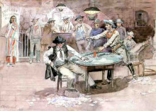 Картина "peaceful valley saloon" художника "рассел чарльз марион"