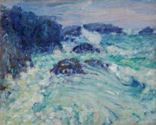 Картина "rough sea, morestil" художника "расселл джон питер"