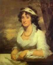 Репродукция картины "portrait of janet dundas" художника "реборн генри"