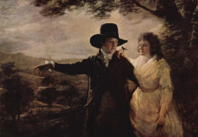 Картина "portrait of sir john and lady clerk of penicuik" художника "реборн генри"