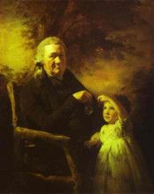 Репродукция картины "portrait of john tait and his grandson" художника "реборн генри"
