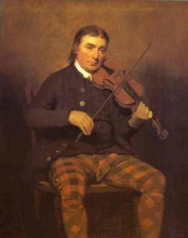 Репродукция картины "portrait of niel gow" художника "реборн генри"