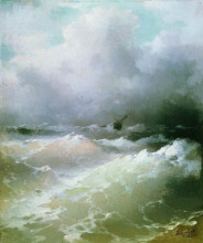 Копия картины "море" художника "айвазовский иван"
