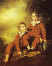 Копия картины "portrait of the binning children" художника "реборн генри"