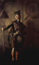 Копия картины "portrait of colonel alasdair mcdonnell of glengarry" художника "реборн генри"