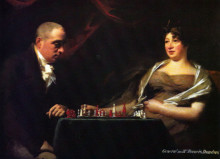 Репродукция картины "portrait of francis and his wife eliza dundas cumming" художника "реборн генри"