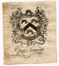 Репродукция картины "epes sargent bookplate" художника "ревир пол"