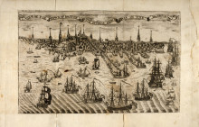 Картина "view of the town of boston" художника "ревир пол"