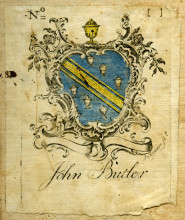 Копия картины "john butler bookplate" художника "ревир пол"