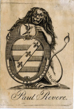 Копия картины "paul revere bookplate" художника "ревир пол"