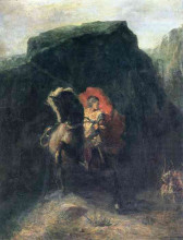 Репродукция картины "roland at roncesvalles" художника "редон одилон"