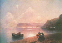 Копия картины "утро на море" художника "айвазовский иван"