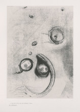 Репродукция картины "and the eyes without heads were floating like molluscs (plate 13)" художника "редон одилон"