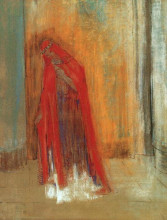 Репродукция картины "oriental woman" художника "редон одилон"