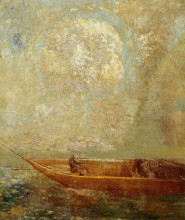 Репродукция картины "a boat" художника "редон одилон"