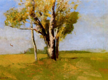 Репродукция картины "trees" художника "редон одилон"