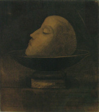 Картина "head of a martyr" художника "редон одилон"
