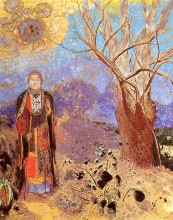 Копия картины "the buddha" художника "редон одилон"