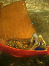 Репродукция картины "the yellow sail" художника "редон одилон"