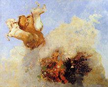 Репродукция картины "apollo&#39;s chariot" художника "редон одилон"