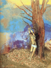 Копия картины "saint sebastian" художника "редон одилон"