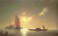 Картина "гондольер на море ночью" художника "айвазовский иван"