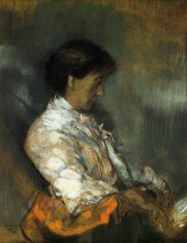 Копия картины "portrait of madame redon" художника "редон одилон"