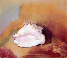 Копия картины "the seashell" художника "редон одилон"