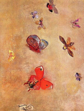 Картина "butterflies" художника "редон одилон"