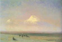 Копия картины "гора арарат" художника "айвазовский иван"