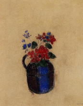 Копия картины "small bouquet in a pitcher" художника "редон одилон"