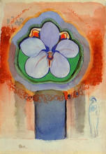 Репродукция картины "strange orchid" художника "редон одилон"