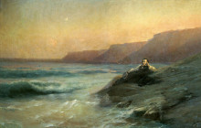 Копия картины "пушкин на берегу черного моря" художника "айвазовский иван"