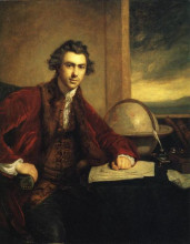 Копия картины "sir joseph banks" художника "рейнольдс джошуа"