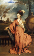 Репродукция картины "jane fleming, later countess of harrington" художника "рейнольдс джошуа"